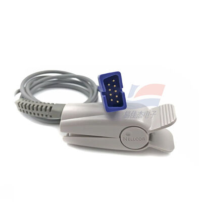 DS100A Fingertip SpO2 Sensor Reusable For Adults 9-pin DB9
