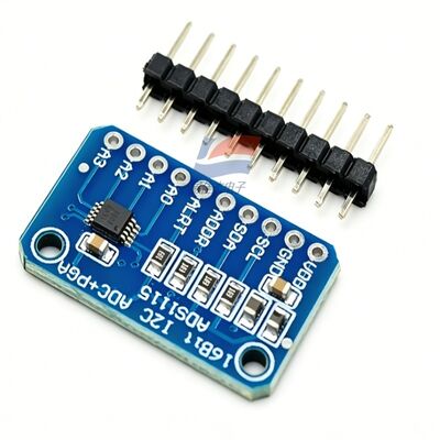 YJJ ADS1115 16ビット 高精度アナログ・デジタル変換器 ADC開発ボード モジュール 4チャンネル
