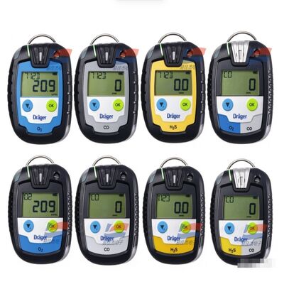 YJJ Pac 6500 シングルガス検出器 Bluetooth CO H2S SO2 O2 個人用ガスモニター IP68